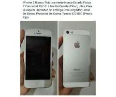 iPhone 5 Prácticamente Nuevo Muy Barato