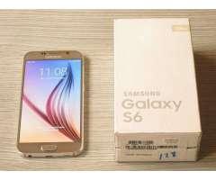Exclusivo Samsung Galaxy S6 Dorado de 128 Gigas