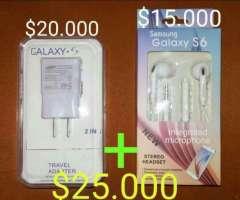 Cargador Samsung Audifonos