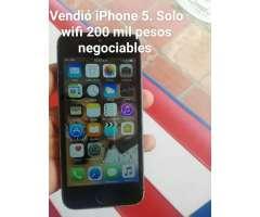 Vendo iPhone 5 Solo Wifi