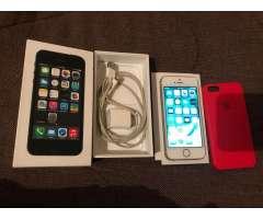 iPhone 5S Dorado Libre en Caja con Cargador Original con Forro Original Libre de Todo