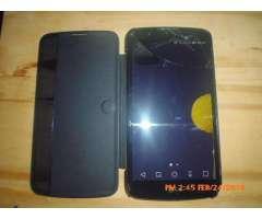 Lg K10 Fisurado Libre Usado Sim Simple con Cubierta Quick Cover View