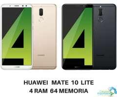 HUAWEI MATE 10 LITE 4 DE RAM 64 MEM 4 CAMARAS NUEVOS EN CAJA ORIGINALES