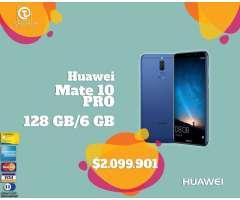 Huawei Mate 10 pro 128gb 4g , GARANTÍA TIENDA FISICA, INCLUYE Estuche Vidrio templado,Nuevos.