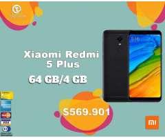 Xiaomi Redmi 5 Plus 64GB, TIENDA FÍSICA INCLUYE ESTUCHE VIDRIO TEMPLADO ,nuevo, sellado,...