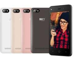 Smartphone 4G SKY Quad Core, 4 Pulg. Doble Camara 5 Mpx, D.D 4GB, Dual Sim, Nuevos, Garantizado...