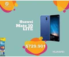 Huawei Mate 10 lite 64gb 4g , GARANTÍA, INCLUYE 2 Estuches y Vidrio templado,Nuevos. TIE...