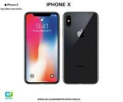 IPHONE X 64 MEMORIA NUEVOS EN CAJA 1 AÑO DE GARANTIA DOMICILIOS