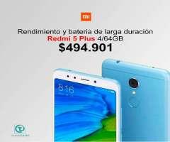 Xiaomi Redmi 5 Plus 64GB, TIENDA FÍSICA INCLUYE ESTUCHE VIDRIO TEMPLADO ,nuevo, sellado,...