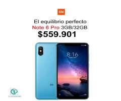Xiaomi Redmi Note 6 Pro 3&#x2f;32GB, GARANTÍA, Tienda Física, Incluye Vidrio Temp...
