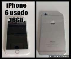 Vendo Iphone 6 usado de 16 gb en muy buen estado