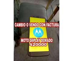 Cambio O Vendo Moto G6 Play Dorado con Factura