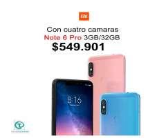 Xiaomi Redmi Note 6 Pro 3&#x2f;32GB, GARANTÍA, Tienda Física, Incluye Vidrio Temp...