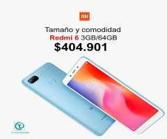 Xiaomi Redmi 6 64GB, nuevos, originales, garantia y factura, TIENDA FISICA, esperamos su compra.