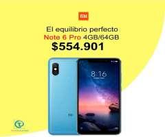 Xiaomi Redmi Note 6 Pro 4&#x2f;64GB, Nuevo, Tienda Física, Sellado, con garantía....