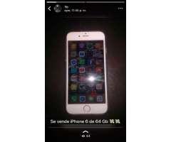 Vendo iPhone 6 de 64 gb