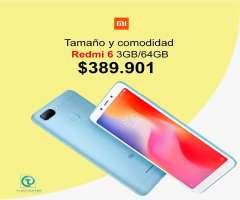 Xiaomi Redmi 6 3GB&#x2f;64GB, TIENDA FÍSICA ,nuevos, sellados, libres, unidades limitadas.