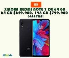 XIAOMI  NOTE 7 64, 128 GB, NUEVOS, FACTURA, GARANTÍA, DOMICILIO INMEDIATO SIN COSTO, TIE...