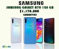 SAMSUNG GALAXY A70 128 GB, NUEVOS, FACTURA, GARANTÍA, DOMICILIO INMEDIATO, TIENDA F&Iacu...