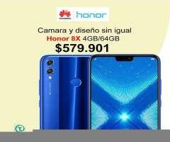Huawei Honor 8x 64GB, TIENDA FÍSICA, Vidrio Templado, nuevo, homologado, sellado, factur...