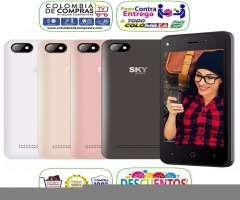 Smartphone 4G SKY Platinum 4.0 QuadCore DualCam 5Mpx DD 4GB DualSim Bluetooth Android 6 Nuevos ...