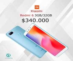 Xiaomi redmi 6 3GB&#x2f;32Gb Huella, doble camara, nuevos, sellados, originales, TIENDA FISICA.