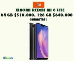 XIAOMI MI 8 LITE 64 GB, NUEVOS, FACTURA, GARANTÍA,  TIENDA FÍSICA, BOLDU.
