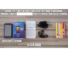 AVVIO 776, 1 MES DE USO. CON CAJA, FACTURA, CARGADOR, MANOS LIBRES, PROTECTOR DE PANTALLA Y FOR...