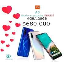Xiaomi A3 de 128gb de almacenamiento, INCLUYE VIDRIO Y ESTUCHE SILICON CASE, Nuevo, Somos TIEND...