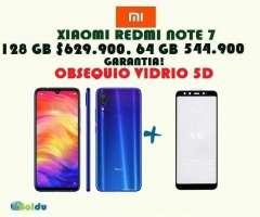 XIAOMI  NOTE 7 128 GB, 64 GB , OBSEQUIO VIDRIO 5D, NUEVOS, FACTURA, GARANTÍA, TIENDA F&I...
