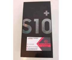SAMSUNG S10 PLUS 128 GB &#x2f; 8GB RAM 4G. SELLADO - NEGRO - TIENDA FÍSICA.