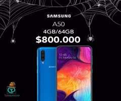 Samsung Galaxy A50 64gb  micro SD 64 Nuevos, sellados, Factura, Somos Tienda Fisica.